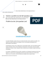 Potência de Lâmpadas Led - Um Esclarecimento - Demabi Materiais