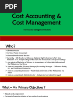 Cost Accounting & Cost Management: For Financial Management Students