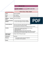 RPH July 2019: Theme Focus Topic Language / Grammar Focus Content and Learning Standard