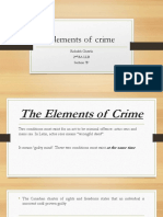 Elements of Crime: Rishabh Chawla 2 Ba LLB Section B'