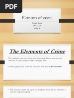Elements of Crime: Rishabh Chawla 2 Ba LLB Section B'