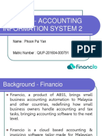 Bac 3110 - Accounting Information System 2 Z: Name: Phoon Pui Yan Matric Number: QIUP-201604-000791
