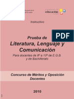 EVALUACION Literatura Lenguaje Comunicacion1