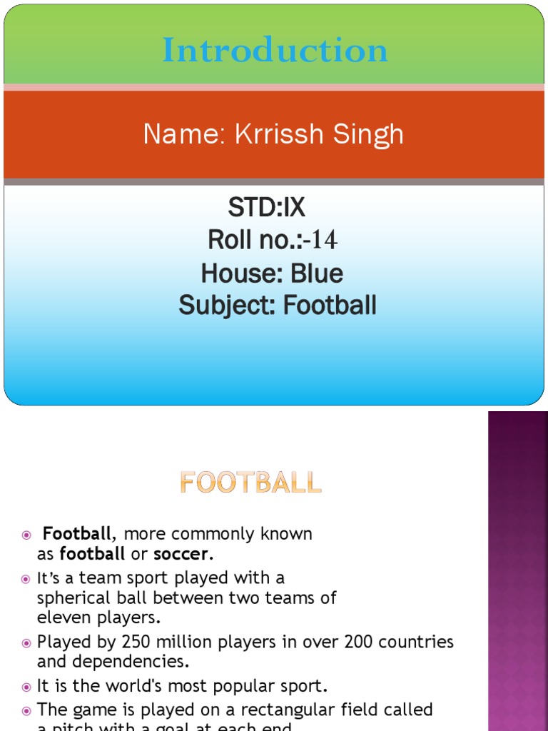 Overview of Football: History and Gameplay | PDF | Association Football ...