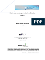 SesWEB v3.1 Manual Del Profesor v1.7 PDF