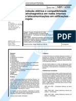 NBR 14306 Protecao Eletrica e Compatibilidade Eletromagnetica em Redes Internas de Telecomunicacoes em Edificacoes PR 1 PDF