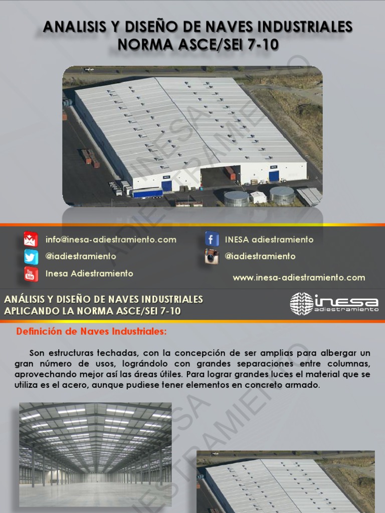 Diseño y Análisis de Naves Industriales | PDF | Herida | Barlovento y ...