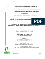 Propuesta Metodológica para El Diselo de Producto Aplicada Al Industria Del Vestido PDF