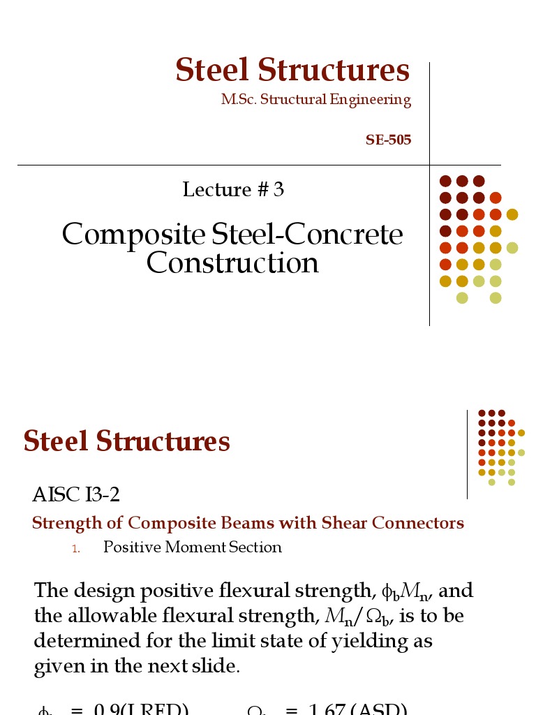 Composite Steel-Concrete Beam Design | PDF | Strength Of Materials ...