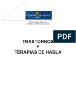 Trastornos y Terapias de Habla