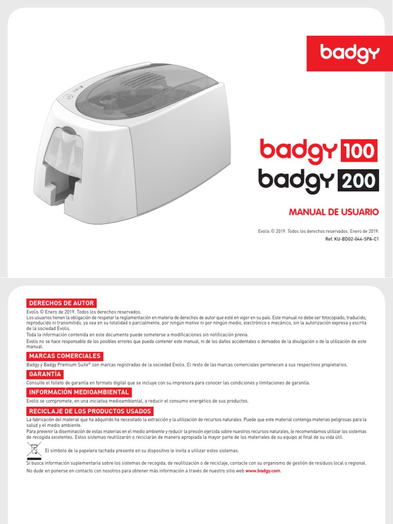 badgy100_200_spa_c1 | Impresora (Computación) | Informática