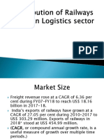Contribution of Railways in Indian Logistics Sector