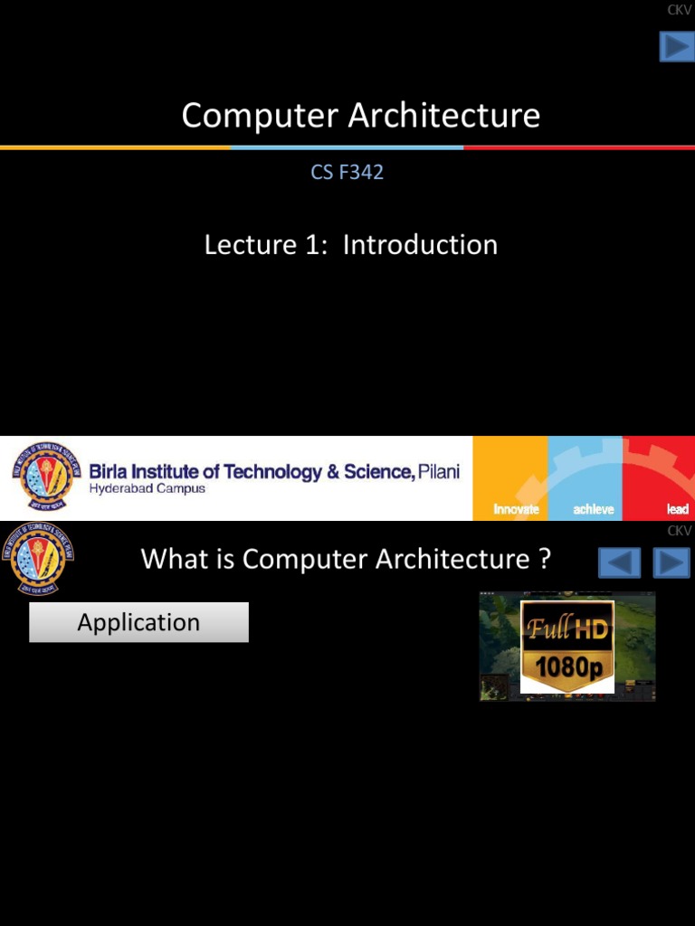 Computer Architecture: Lecture 1: Introduction | PDF | Scalability ...