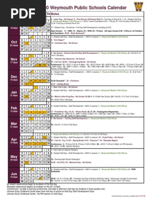 2019-2020-weymouth-public-schools-calendar-month-notes-pdf-observances-holidays