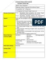 Rancangan Pengajaran Harian Sejarah Tahun Lima Mata Pelajaran & Kelas Tema/ Tajuk Masa Standard Kandungan Standard Pembelajaran 7.1.4