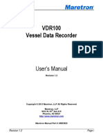 VDR100 Vessel Data Recorder: User's Manual