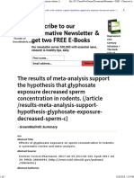 Effects of Glyphosate Exposure On Sperm Concentration in Rodents - A