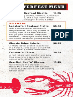 Lobsterfest Menu: To SH Are