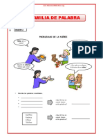 Familia de Palabra para Primero de Secundaria