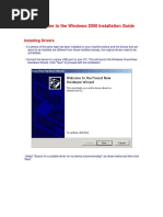 Welcome To The Windows 2000 Installation Guide: Installing Drivers