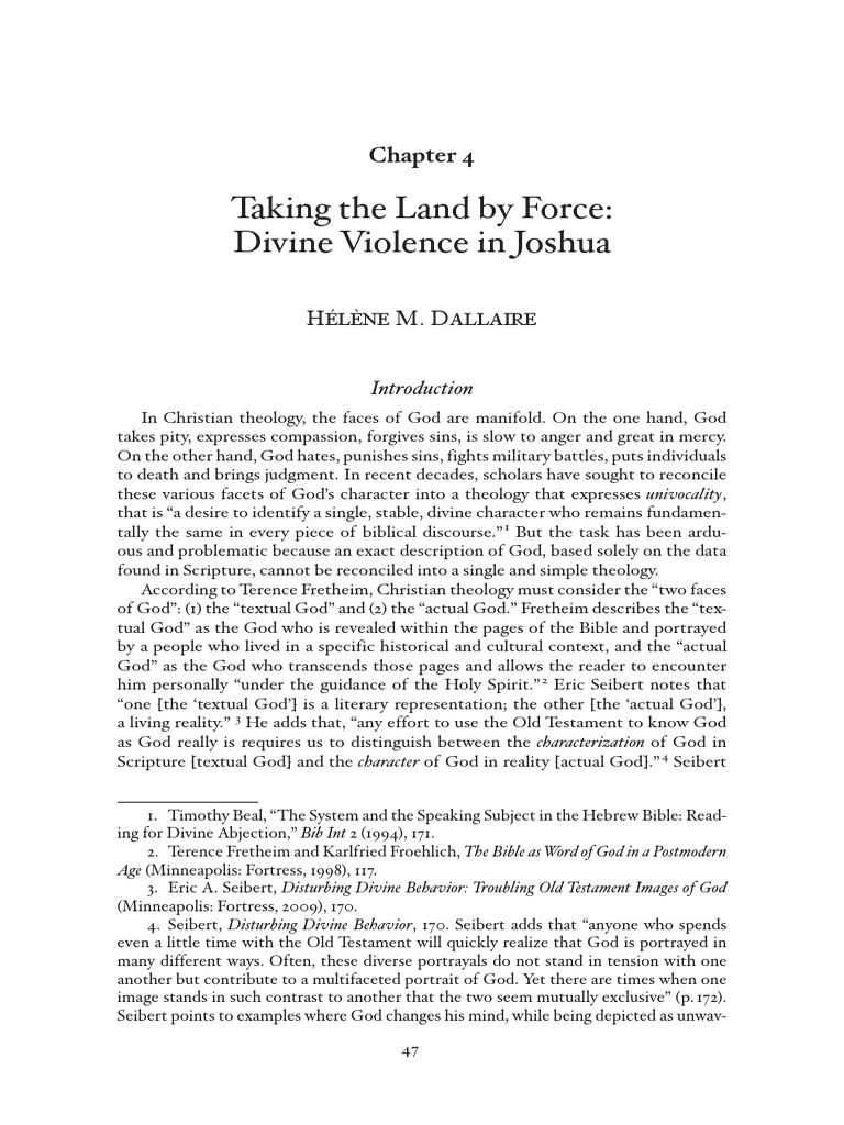 Dallaire Taking The Land by Force Divine Violence PDF PDF