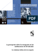 LA PERCEPCIÓN DE LA CORRUPCIÓN EN LAS INSTITUCIONES PÚBLICAS DE EL SALVADOR