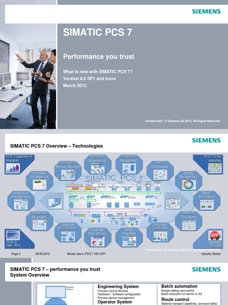 Simatic Pcs 7: Performance You Trust | PDF | Personal Computers ...