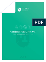 03.11, TST Prep Test 11, The Speaking Section