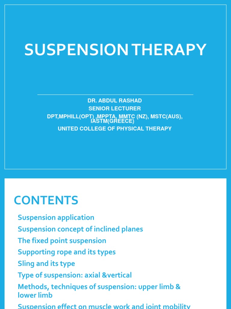 Lec.08.Suspension Therapy PDF Anatomical Terms Of Motion Hip