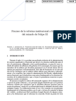 Fracaso de la reforma institucional a finales del reinado de Felipe III 