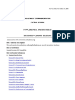 DOT Section 500 Concrete Structures Supplement