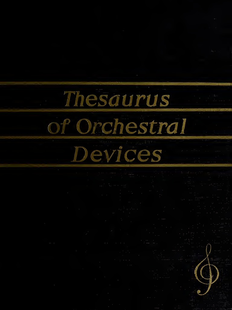 Thesaurus of Orchestral Devices PDF Orchestras Woodwind Instruments