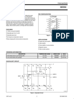 Philips Semiconductors Product Specification for NE5592 Video Amplifier