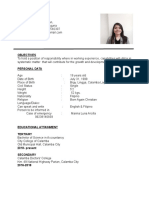 Resume of Hazel Joy Luna Arcilla for Accounting Position