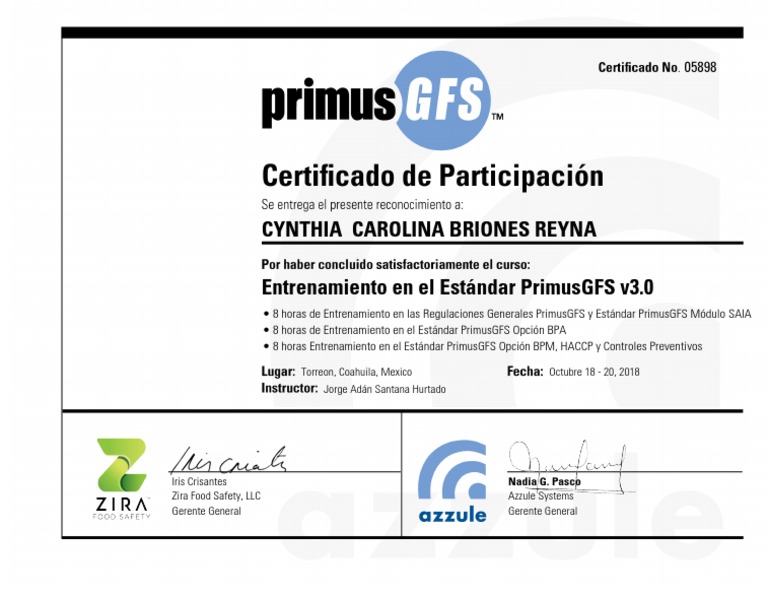 Primus Gfs Ver. 3.0 | PDF