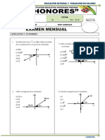 Examen Mensual de Fisica 4° Sec. 2019 Honores