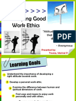 Developing Good Work Ethics