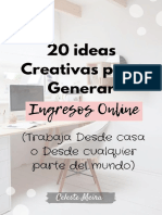 Ideas Creativas y Profesiones para Trabajar Online PDF Gratis