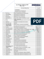 Aero - Design Challenge 2019 MCA List