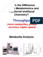 What's The Difference Between Metabolomics and Traditional Analitycal Chemistry?