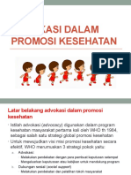 Advokasi Dalam Promosi Kesehatan