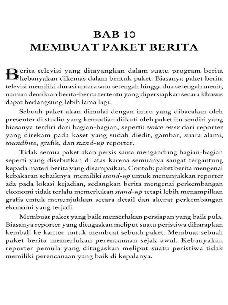 Bab 10 Membuat Paket Berita Pdf