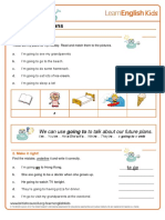 Grammar Games Going To For Plans Worksheet PDF