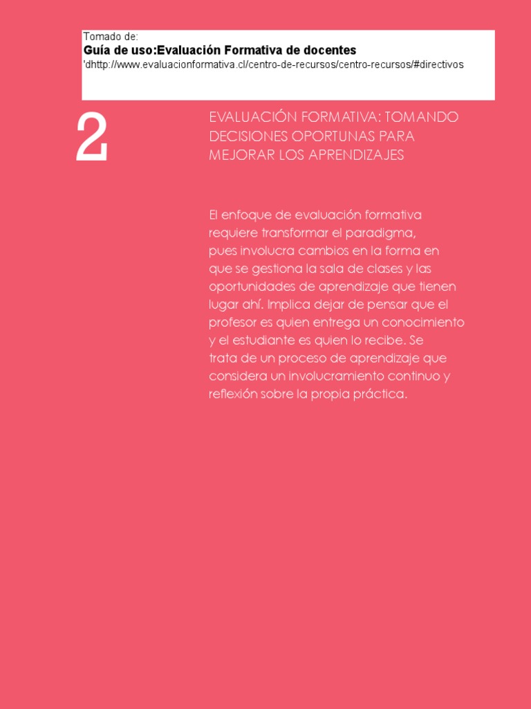 Evaluación Formativa Retroalimentación Descargar Gratis Pdf