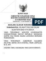 Sambutan Kunker Menko Kesra Ri2 PDF