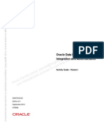 Oracle Data Integrator 11g Integration and Administration Ed 2 Activity Guide Volume 1 Ag1 PDF