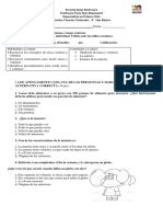 Prueba de Ciencias 4º Masa Volumen