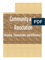 Unit 2 Association and Community