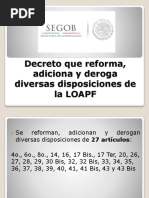 Reforma LOAPF