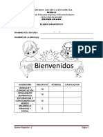 1o Examen Diagnostico 2019